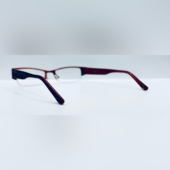 Vintage Dakota Smith Affliction Black Oval Half-Rim Sunglasses Frames Only - Picture 5 of 8